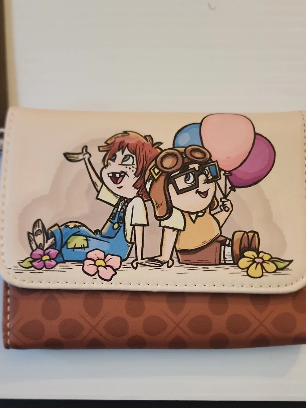 Loungefly Pixar UP Foldover Wallet with Character Art. NWT. 5×4.